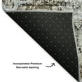 thumbnail image 3 of Addison Rugs Mayfield Washable Transitional Floral Chocolate Runner Rug, 2'3" x 7'6", 3 of 5