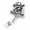 Silver-008, variant on Smile And The World Smiles With You Retractable Glitter Badge Reels