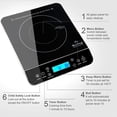 thumbnail image 4 of Placa de inducción Duxtop 9600LS/BT-200DZ 1800W 110V Plateada, 4 of 7
