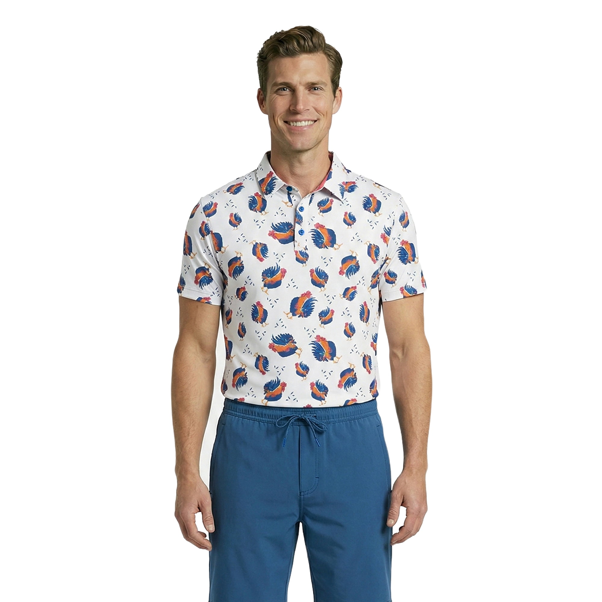 Birdie Bound Men' s & Big and Tall Golf Polo Shirts, Sizes XS-4XLT
