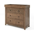 thumbnail image 6 of Child Craft Atwood 42" Interlocking 3-Drawer Dresser for Nursery or Bedroom, Chevron Design, Cocoa Bean, 6 of 6