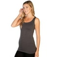 thumbnail image 2 of Skinny Tees Tonal Striped Tank 207, 2 of 6