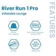 thumbnail image 5 of Intex: River Run 1 Pro - Teal - 55" Inflatable Tube, Floating Water Lounger, Phone Mount, Cup Holder, Storage Bag, Mesh Bottom, Backrest, 220lb Cap, 5 of 15