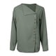 thumbnail image 1 of Prettyia - Blusa de gasa con cuello vuelto y botones para mujer SG Yuyangstore Blusa de gasa sólida, 1 of 8