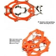 thumbnail image 3 of Ice Cleats for Shoes and Boots Chain Welding Shoe Spikes for Snow and Ice Full-Foot Traction Snow Spikes for Shoes Snow Cleats Grip Points Snow Crampons for Winter Hiking Hiking Mountaineering, 3 of 6