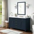 thumbnail image 2 of Ove Decors Tahoe II 60 W x 21" D Freestanding Bathroom Vanity with Single Sink, Midnight Blue, 2 of 28