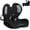 Black M, variant on Memory Foam Seat Cushion,Office Chair Cushion with Lumbar Support,L-Shape Ergonomic Cushions with Strap,Non-Slip Sciatica,Hemorrhoids, Tailbone Pain Relief for Office Workers,Driver