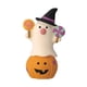 thumbnail image 4 of Figura de Calabaza en Miniatura Macarena Decoración de Halloween Blanco y naranja, 4 of 8