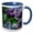 Blue/White, variant on 3drose, New York. Lilac Flowers in Bloom., 11oz Mug