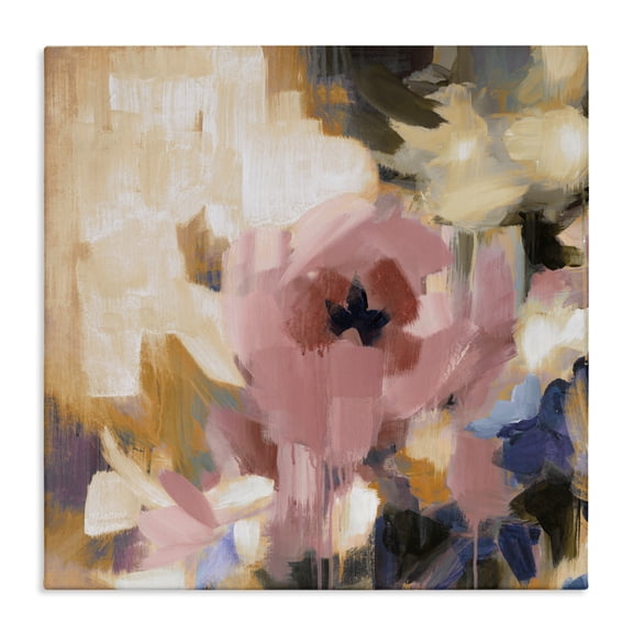 Stupell Industries Contemporary Abstract Pink Blossom Canvas Art, 17 x 17, by Liz Jardine