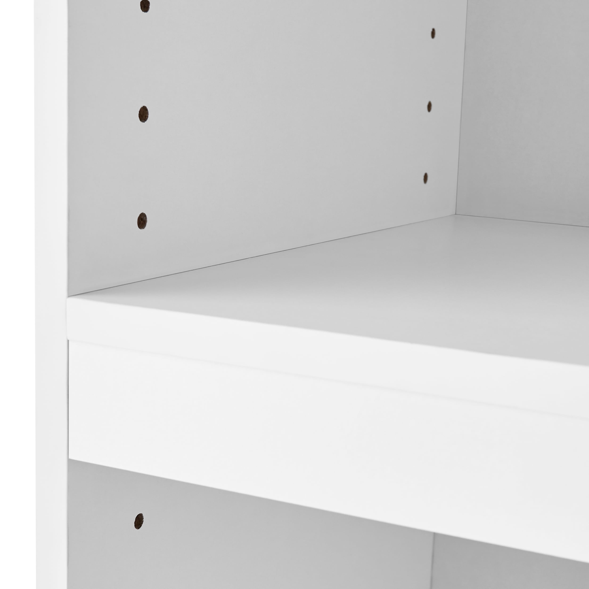 Mainstays Framed 5-Shelf Bookcase with Adjustable Shelves, White