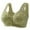 Green, variant on Women's Push Up Bra Comfort Button Down Front Wireless Bra for Supportive Lift and Breathable Wear Beige 40