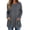 Dark Gray, variant on Sweater for Womens Knit Ribbed Crewneck Pullover Blouses Lounge Casual Soft Fall Winter Tunic Tops with Pockets Blue S