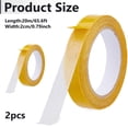thumbnail image 2 of 2Pcs 43.74 Yards Double Sided Fabric Tapes 0.8" Wide Heavy Duty Clear Carpet Tape Strong Adhesive Patch Tapes for Floor Marking, 2 of 9
