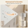 thumbnail image 4 of Lofka 67" Tall Narrow Bathroom Storage Cabinet, Freestanding Anti-Tipping Adjustable Shelf for Small Space | Bathroom | Kitchen, White, 4 of 8