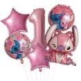 thumbnail image 2 of Juego de 6 globos de fiesta Disney Lilo & Stitch de 32 pulgadas con números para baby shower, decoraciones para fiestas de cumpleaños, juguetes para niños, regalos, 2 of 5