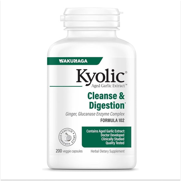 Kyolic Formula 102 - Digestion by Kyolic 200 Capsules