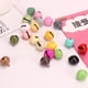 thumbnail image 4 of Cuentas de campanas de Navidad coloridas para decoración de árbol de Navidad, accesorios artesanales hechos a mano, 10 piezas, 22mm, 4 of 4