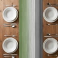 thumbnail image 6 of Sage Green Gray Ombre Table Runner - 60 Inch Long, Kitchen Dining Table Runner Dresser Scarves, Vintage Country Wooden Farmhouse Decor for Coffee Tables Wedding Party Banquet, 6 of 8
