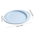 thumbnail image 3 of Oval Serving Plates with Handles, Plastic Dinner Plates for Restaurant, Heat Resistant Unbreakable Plates for Steak, Pasta, Family Meals, Party, Outdoor Picnics, Microwave Safe Dishwasher Safe, 3 of 6