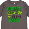 thumbnail image 4 of Inktastic Cutest Clover in the Patch with Four Leaf Clovers Boys or Girls Long Sleeve Toddler T-Shirt, 4 of 5