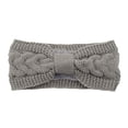 thumbnail image 1 of Sonducket Diademas de ganchillo invierno elástico de punto de punto ancho cálido grueso Universal calentador de orejas diadema regalos para mujeres Accesorio para el cabello Gris claro Sonducket AP009571-08B, 1 of 6