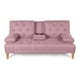 thumbnail image 2 of Sofá Cama de Lino Makora Palo de Rosa Con Portavasos, 2 of 9