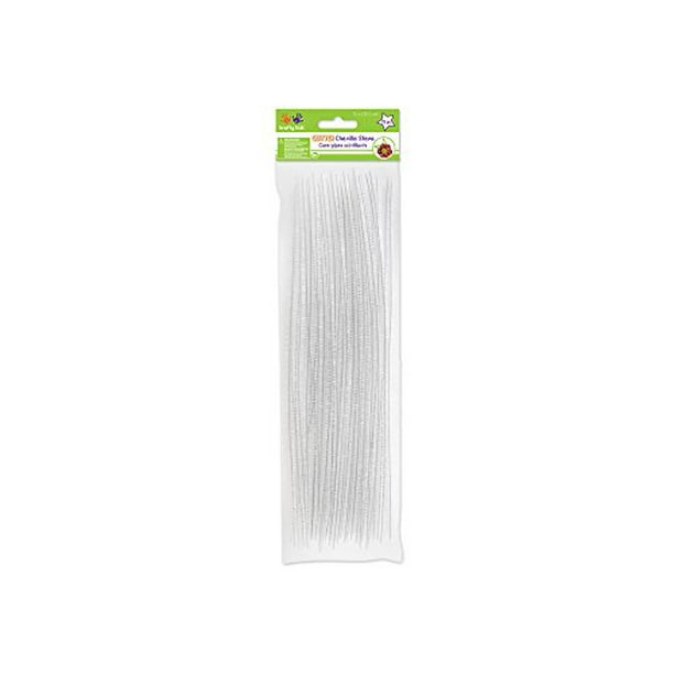 Krafty Kids Tinsel Chenille Stems, Glitter Pipe Cleaners, 6mm by 12in