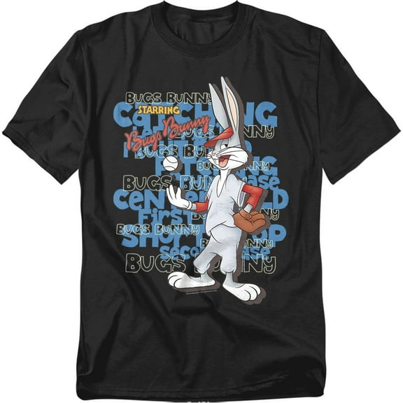 Looney Tunes T-Shirt Bugs Bunny Baseball Unisex Graphic Tee for Men & Women
