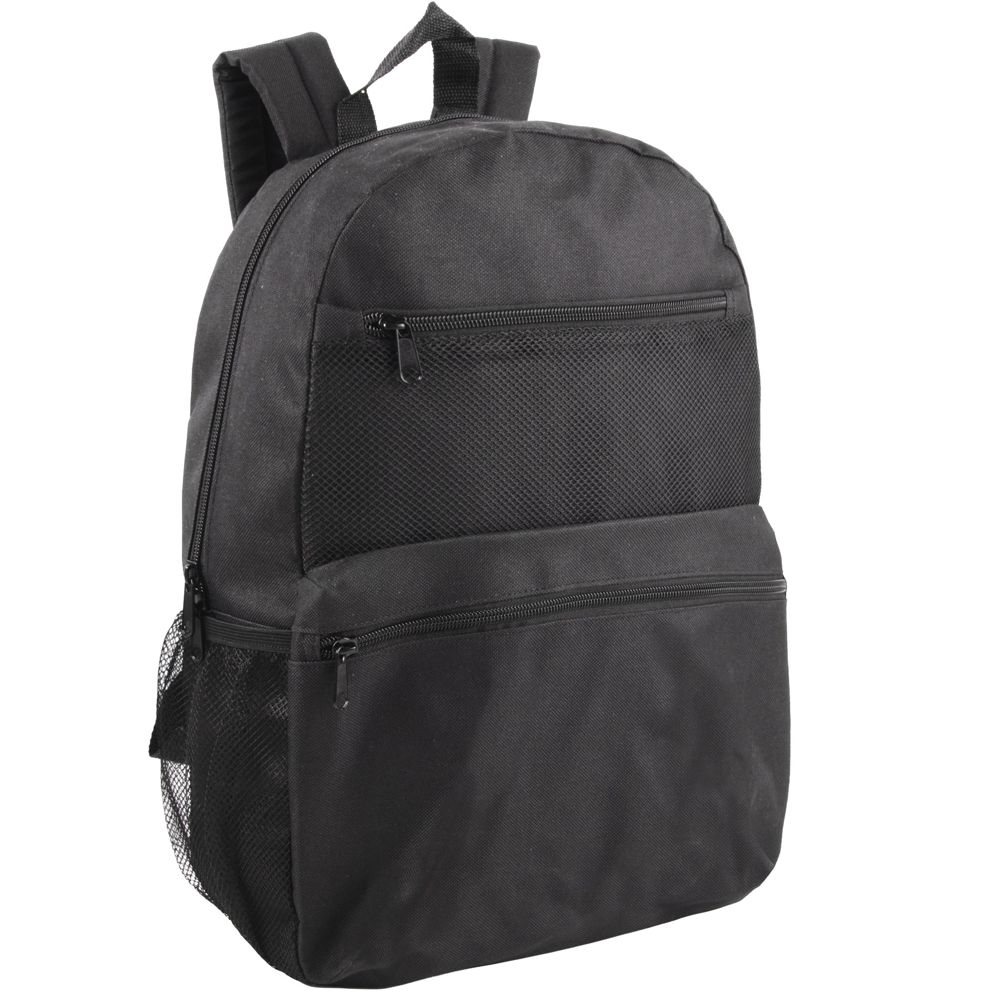 Trailmaker 17 Inch Backpacks, 24 Pack Multi Mesh Pocket with Adjustable Shoulder Straps for Travel, Commute