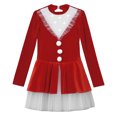 thumbnail image 4 of Aislor Girls Christmas Dance Cosplay Xmas Holiday Ice Skating Dress Red 8, 4 of 7