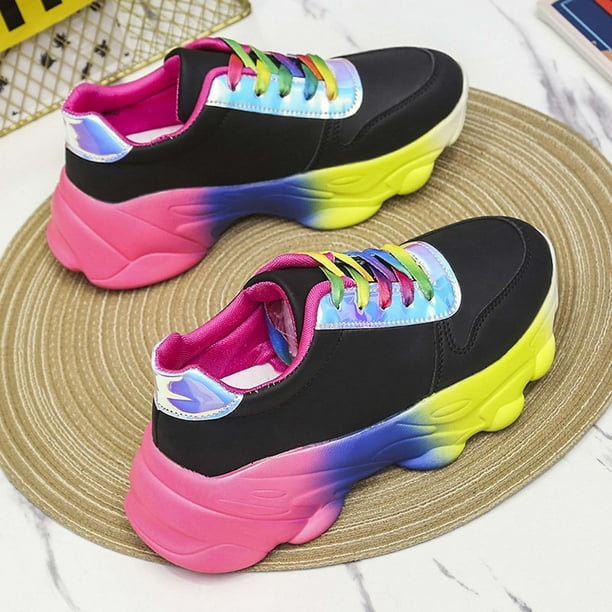 KBKYBUYZ Color-blocking Casual Personality Women's Shoes