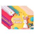 thumbnail image 2 of Wanfds 10 Piece Happy Easter Cards Colorful Eggs Rabbits For 2025 Easter Assortment Note Card Spring Greeting Cards For Party Spring Holiday 5 Designs For Gifts(E), 2 of 6