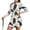 Leaves, variant on FOR U DESIGNS Grey Leopard Print Women's Tennis Golf Dress with Shorts Long Sleeve Athletic Dresses for Women Breathable Tennis Dress for Gym