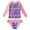 # 04, variant on BULLPIANO Toddler Girl Swimsuit Set Kid Girl Two Pieces Swimwear Long Sleeve Rash Guard Swimwear 2 Pcs Set