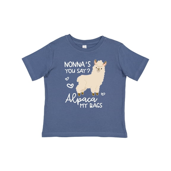 Inktastic Nonna's You Say Alpaca My Bags Boys or Girls Baby T-Shirt