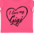 thumbnail image 4 of Inktastic I Love My Gigi in Black Chalk Heart Boys or Girls Toddler T-Shirt, 4 of 5