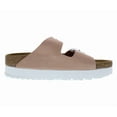 thumbnail image 2 of Birkenstock Arizona Pap Flex Platform Narrow Unisex Shoes Size 5, Color: Soft Pink, 2 of 5