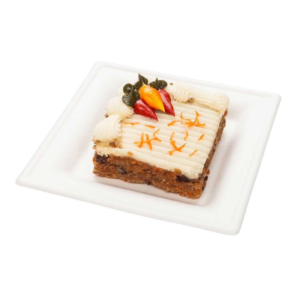 Small Bagasse Square Plate, Dessert Plate, Fruit Plate, Appetizer Plate ...