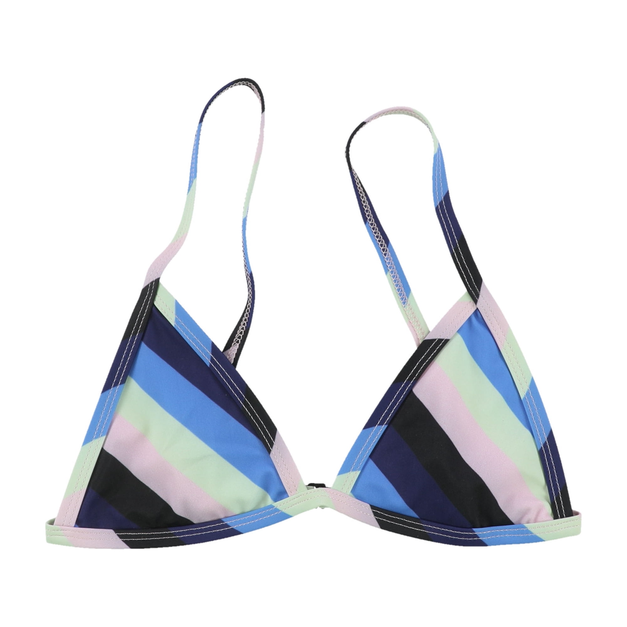 Tavik Womens Jett Triangle Bikini Swim Top, Blue, Medium