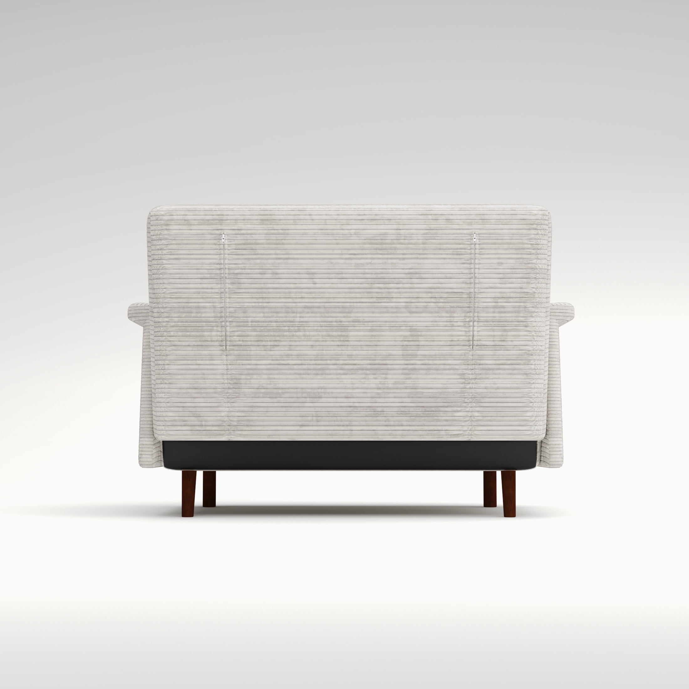 Artdeco Home Boston Convertible Futon Chair Beige, Velvet Medium Pillows Included, Multi-Position 6 in Sofa, Futon Chair