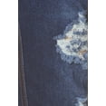 thumbnail image 2 of Women's Stretch Pull On Jeans Ripped Distressed Skinny Denim Jeggings Size Large / Dark Blue Wash, 2 of 5