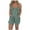 Olive Green, variant on Lovskoo Romper for Women 2024 Summer Halter Neck Spaghetti Strap Jumpsuits Sleeveless Ruched Short Jumpsuit with Pocket Olive Green L