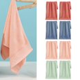 thumbnail image 2 of Naierhg 2Pcs Towel Soft Water Absorbent Waffle Bath Towels Durable Comfortable Fade Resistant Hand Towel for Home Light Pink, 2 of 7