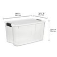 thumbnail image 2 of Sterilite 4 Sets of 70-Qt Latch Lid Tote & 6 Sets of 18-Qt Latch Lid Tote, 2 of 12