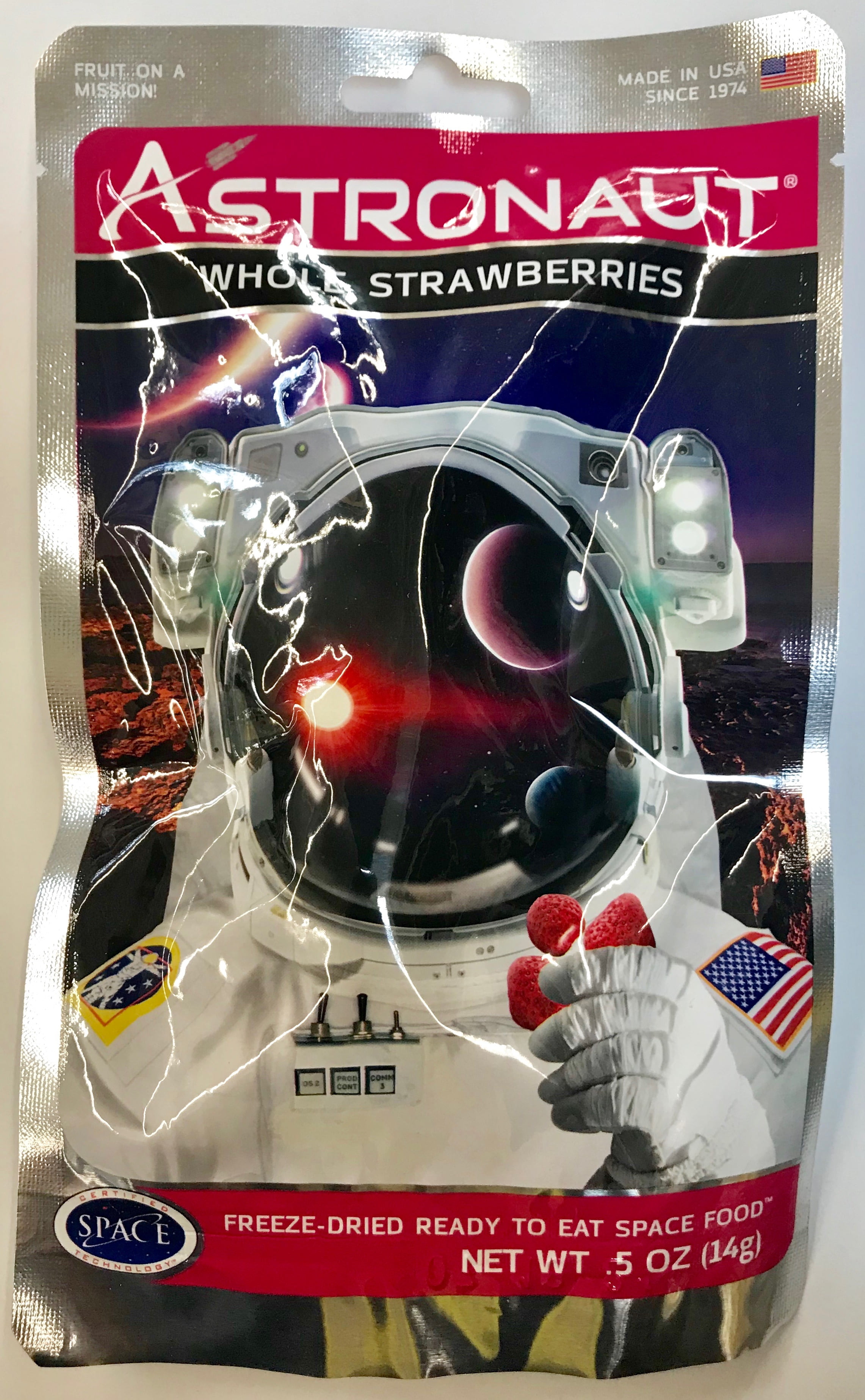 Astronaut Foods Freeze Dried Whole Strawberries