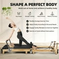 thumbnail image 3 of Pilates Reformer Machine - Foldable Wooden Reformer with Springs, Jump Board & Sitting Box | Home & Studio Use for Core Strength, Weight Loss | Oak Frame, 3 of 6