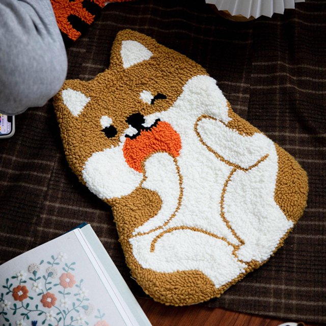 Rug Making Kits, Carpet Crocheting Rug Sewing Craft Set, for Kids Adults Beginners, Home Accessory , dog