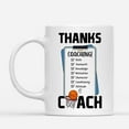 thumbnail image 2 of Coffee Mugs Thanks Coach Hoop Thank You Basketball Coachs Gifts from Player Coffee Lovers 11oz 15oz White Mug Christmas Gift, 2 of 7