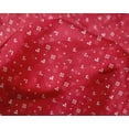 thumbnail image 4 of oneOone Silk Tabby Red Fabric Geometric Bandhani Sewing Material Print Fabric By The Yard 42 Inches Wide, 4 of 4